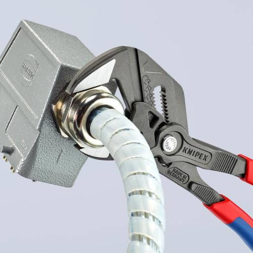 Knipex Pliers Wrench Multi-component Handles Grey Atramentized 250mm 86 02 250
